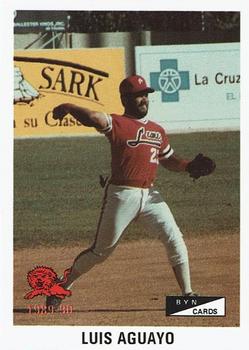 1989-90 BYN Puerto Rican Winter League #103 Luis Aguayo Front