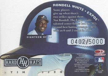 1997 Studio - Hard Hats #18 Rondell White Back