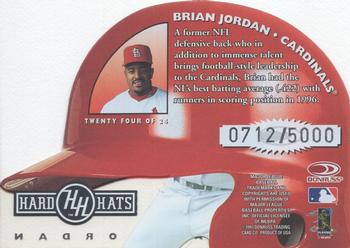 1997 Studio - Hard Hats #24 Brian Jordan Back
