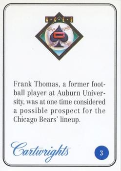 1992-93 Cartwrights Aces #3 Frank Thomas Back