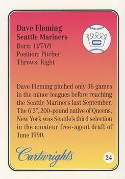 1992 Cartwrights Players Choice Silver #24 Dave Fleming Back