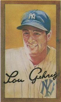 1992 Cartwrights Tobacco Series #1 Lou Gehrig Front