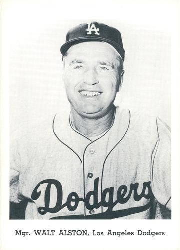 1962 Jay Publishing Los Angeles Dodgers 5x7 Photos #NNO Walt Alston Front