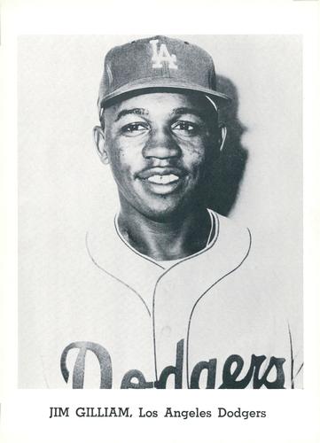 1962 Jay Publishing Los Angeles Dodgers 5x7 Photos #NNO Jim Gilliam Front
