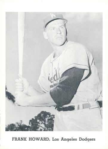1962 Jay Publishing Los Angeles Dodgers 5x7 Photos #NNO Frank Howard Front