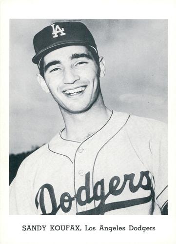 1962 Jay Publishing Los Angeles Dodgers 5x7 Photos #NNO Sandy Koufax Front