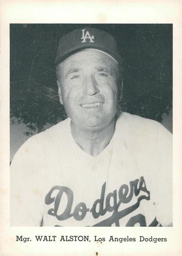 1963 Jay Publishing Los Angeles Dodgers Set B #NNO Walt Alston Front
