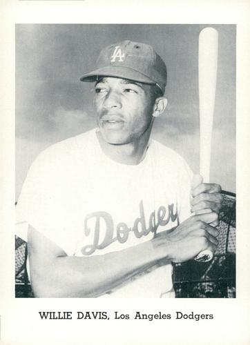 1963 Jay Publishing Los Angeles Dodgers Set B #NNO Willie Davis Front