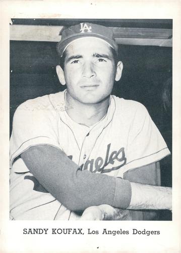 1963 Jay Publishing Los Angeles Dodgers Set B #NNO Sandy Koufax Front