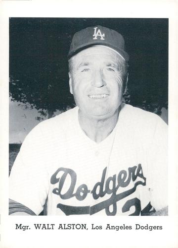 1963 Jay Publishing Los Angeles Dodgers Set A #NNO Walt Alston Front