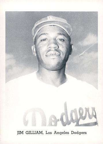 1963 Jay Publishing Los Angeles Dodgers Set A #NNO Jim Gilliam Front
