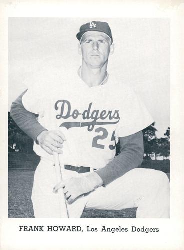 1963 Jay Publishing Los Angeles Dodgers Set A #NNO Frank Howard Front