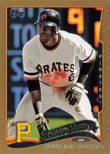 2014 Topps Mini - Gold #91 Starling Marte Front