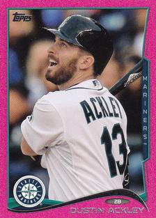 2014 Topps Mini - Pink #9 Dustin Ackley Front