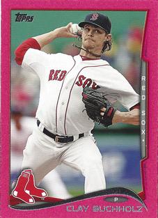 2014 Topps Mini - Pink #53 Clay Buchholz Front
