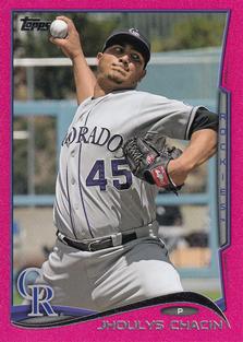 2014 Topps Mini - Pink #69 Jhoulys Chacin Front