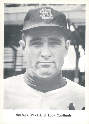 1958 Jay Publishing St. Louis Cardinals Set A #NNO Wilmer Mizell Front