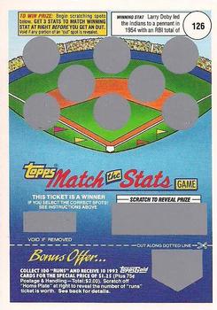 1992 Topps - Match the Stats Game #NNO Larry Doby Front
