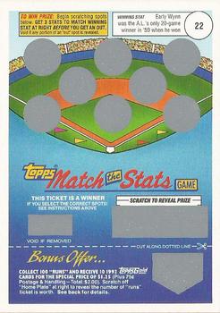 1992 Topps - Match the Stats Game #NNO Early Wynn Front