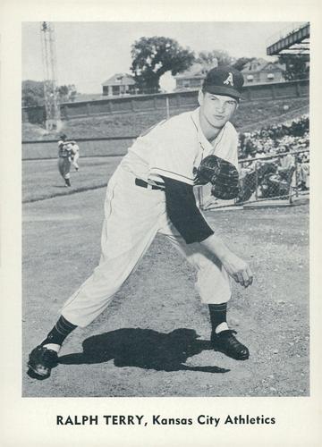 1959 Jay Publishing Kansas City Athletics Set A #NNO Ralph Terry Front