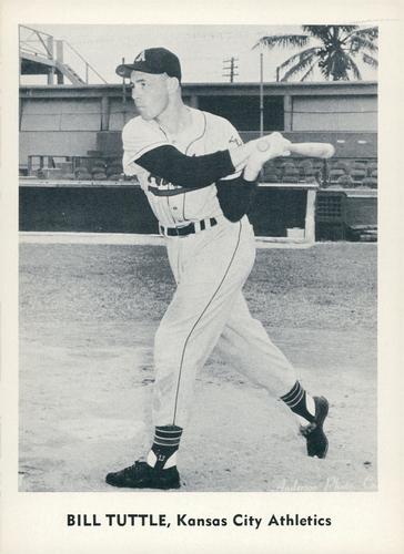 1959 Jay Publishing Kansas City Athletics Set A #NNO Bill Tuttle Front