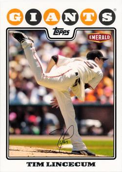 2008 Topps Emerald Nuts San Francisco Giants #SFG20 Tim Lincecum Front