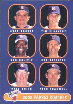 2000 Keebler San Diego Padres #28 Greg Booker / Tim Flannery / Ben Oglivie / Rob Picciolo / Dave Smith / Alan Trammell Front
