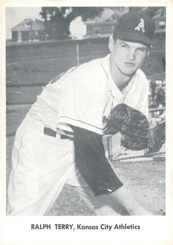 1958 Jay Publishing Kansas City Athletics Set B #NNO Ralph Terry Front