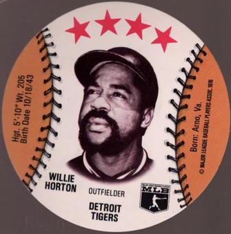 1976 Buckmans Discs #NNO Willie Horton Front
