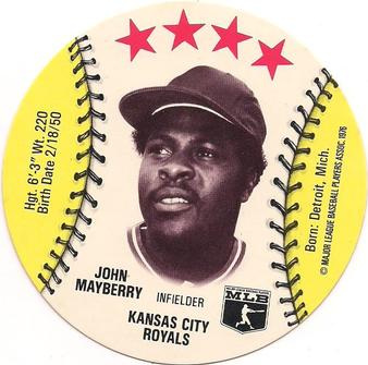 1976 Buckmans Discs #NNO John Mayberry Front