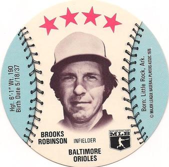 1976 Buckmans Discs #NNO Brooks Robinson Front