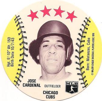 1976 Carousel Discs #NNO Jose Cardenal Front