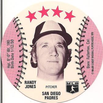 1976 Carousel Discs #NNO Randy Jones Front