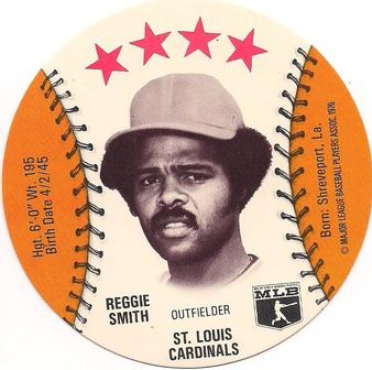 1976 Orbaker's Discs #NNO Reggie Smith Front