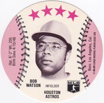 1976 Red Barn Discs #NNO Bob Watson Front