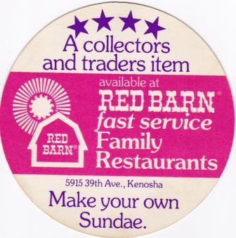 1976 Red Barn Discs #NNO Lou Brock Back