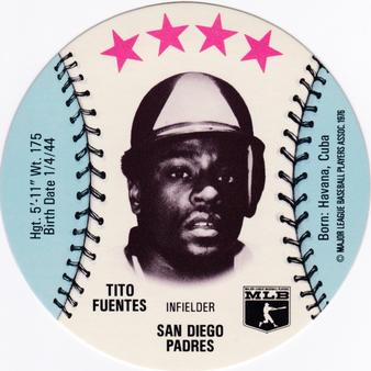1976 Red Barn Discs #NNO Tito Fuentes Front