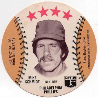 1976 Red Barn Discs #NNO Mike Schmidt Front