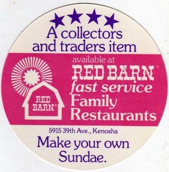 1976 Red Barn Discs #NNO Rusty Staub Back