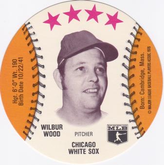 1976 Red Barn Discs #NNO Wilbur Wood Front