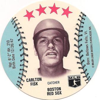 1976 Safelon Super Star Lunch Bags - Safelon Super Star Discs #NNO Carlton Fisk Front