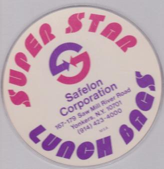 1976 Safelon Super Star Lunch Bags - Safelon Super Star Discs #NNO Fred Lynn Back