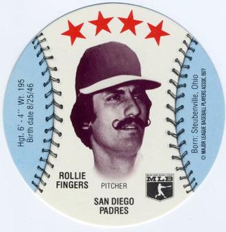 1977 Chilly Willee Discs #NNO Rollie Fingers Front