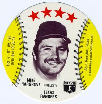 1977 Chilly Willee Discs #NNO Mike Hargrove Front