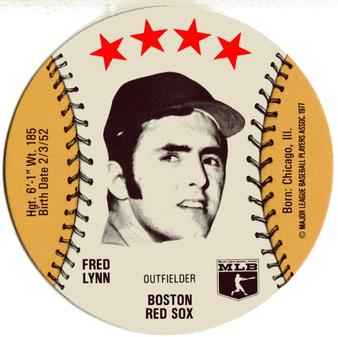 1977 Chilly Willee Discs #NNO Fred Lynn Front