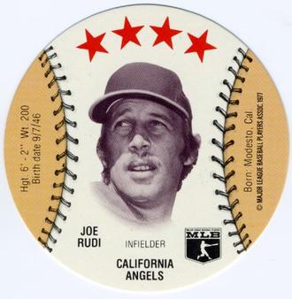 1977 Chilly Willee Discs #NNO Joe Rudi Front