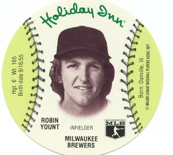 1977 Holiday Inn Discs #NNO Robin Yount Front