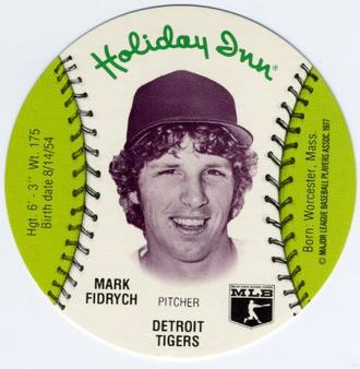 1977 Holiday Inn Discs #NNO Mark Fidrych Front