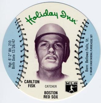 1977 Holiday Inn Discs #NNO Carlton Fisk Front