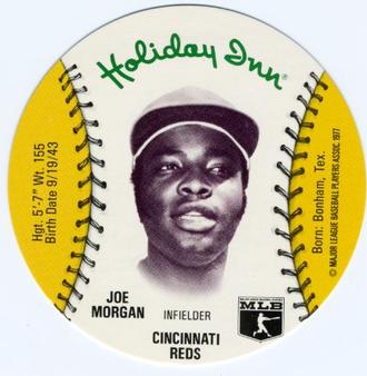 1977 Holiday Inn Discs #NNO Joe Morgan Front